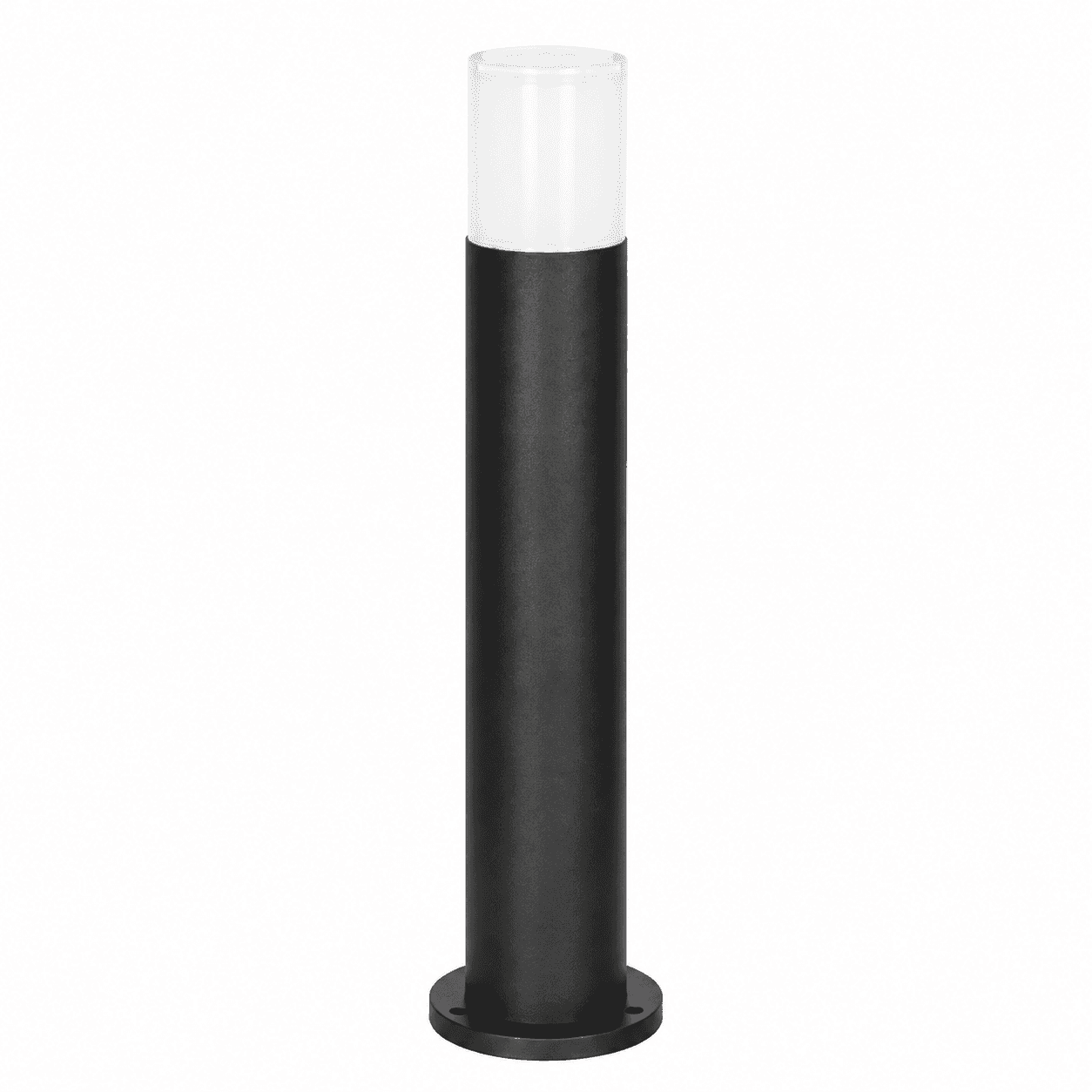 Moderne zylindrische LED-Pollerleuchte für Garten und Wege