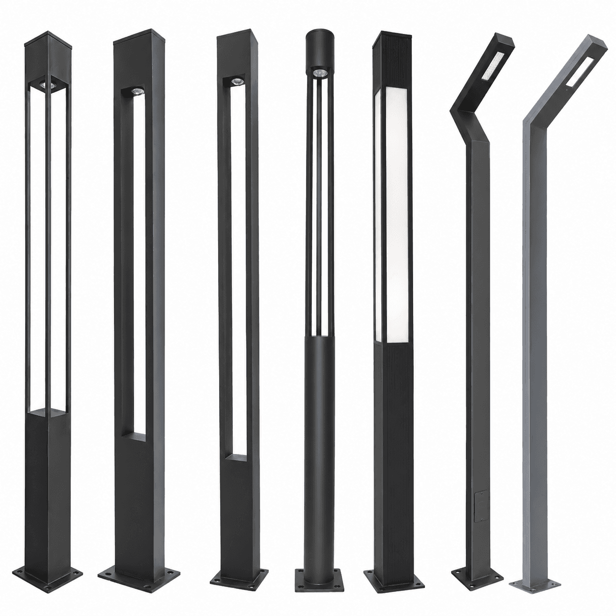 2026Outdoor Simple Landscape Lighting IP65 Villa Community High Pole Road Lamp 2M Model Solar Power Led Garden Light
