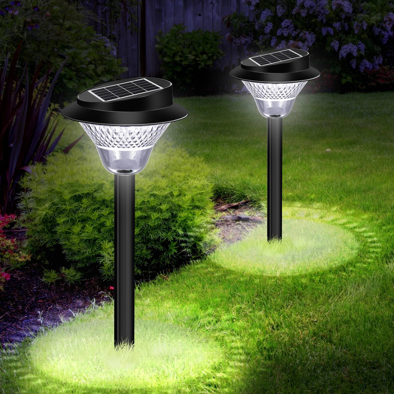 Lampada da giardino stradale per esterni IP65 a luce solare a LED ad alta potenza 2026 alimentata da energia solare