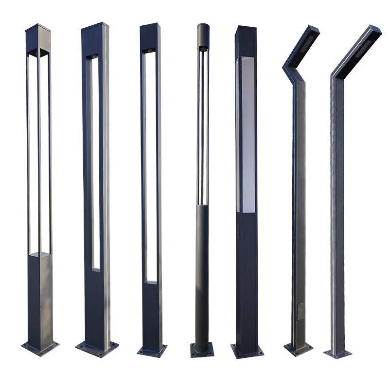 2026 Illuminazione paesaggistica semplice per esterni IP65 Villa Community Lampada da strada ad alto palo Modello 2M Lampada da giardino a energia solare a LED