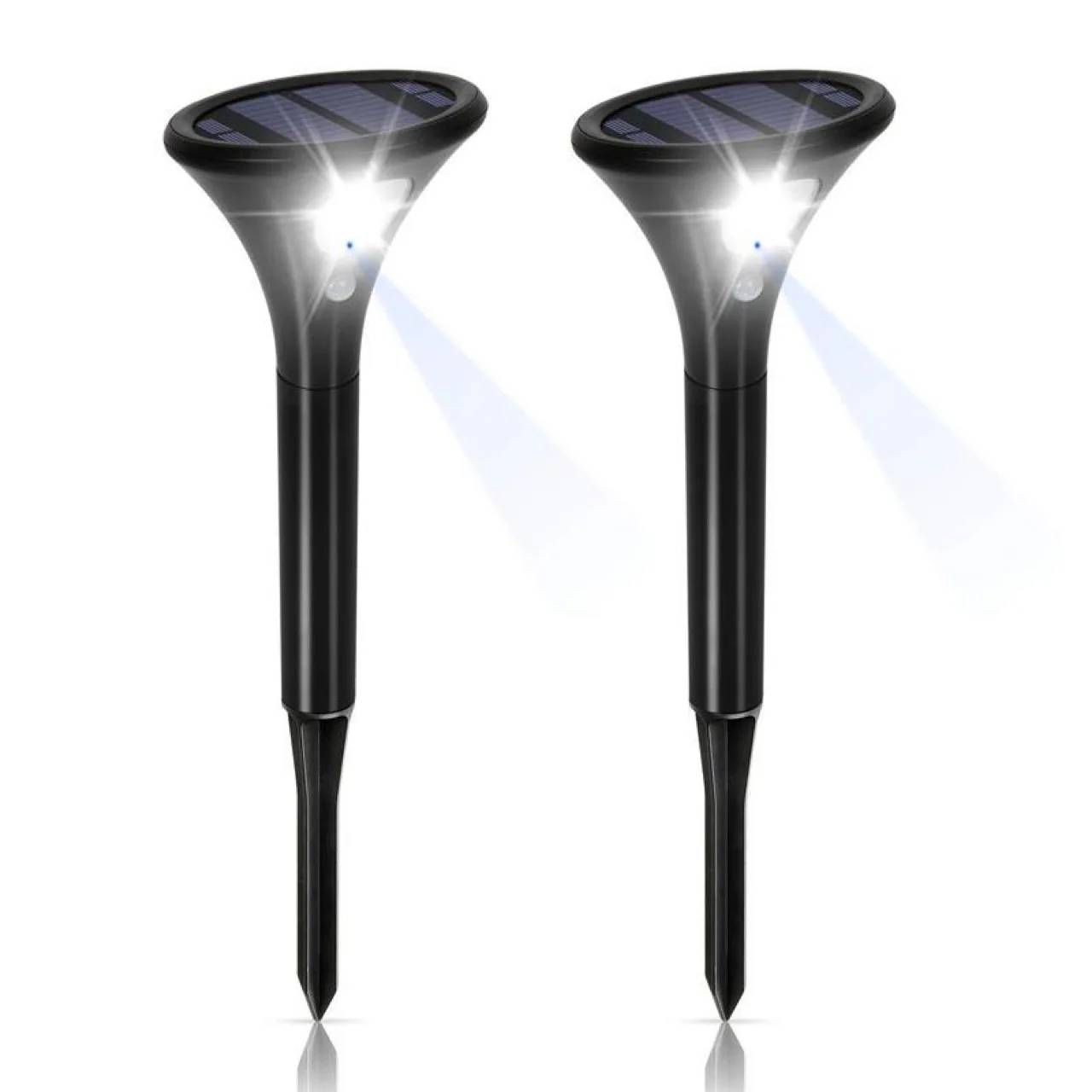 Waterproof LED Outdoor Solar Sensor Ground Light IP65 Landscape Garden Spotlight for Courtyard Lawn Street Lighting